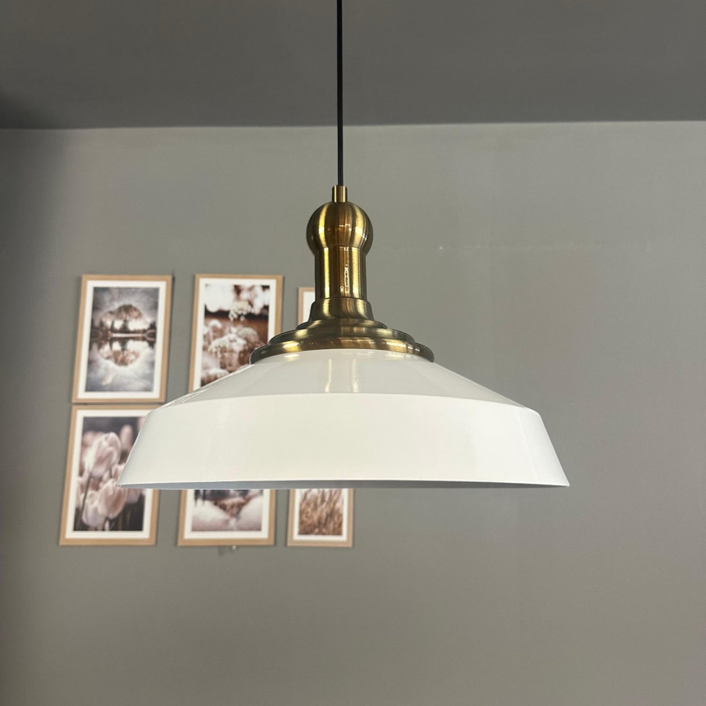 Pendelleuchte Lema Langer Knob Ø37,5 cm, Metall Hängelampe