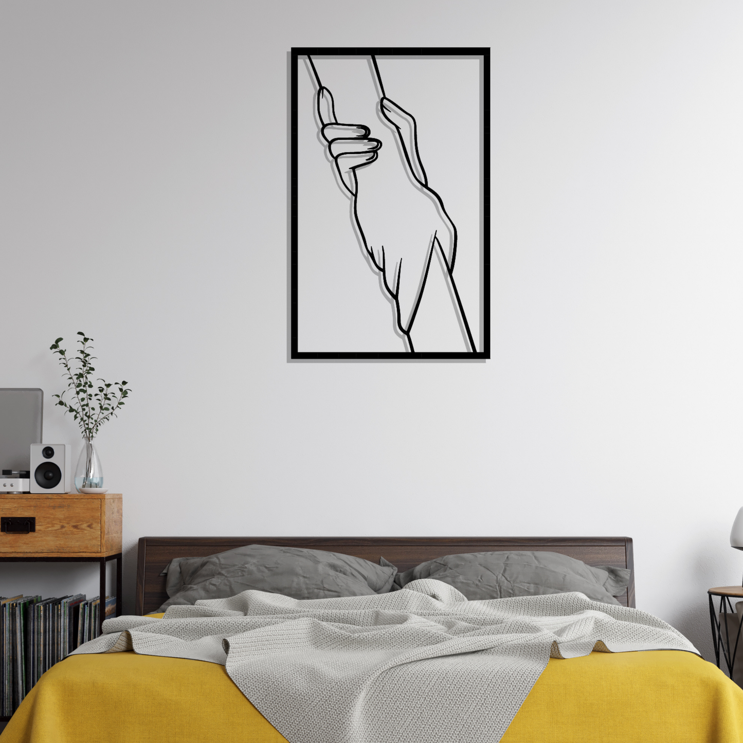Metall Wanddeko Silhoutte