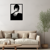 Metall Wanddeko Silhoutte