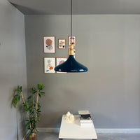 LED Pendelleuchte Perle Holz Metall Ø35 cm, E27, Modern Pendelleuchte