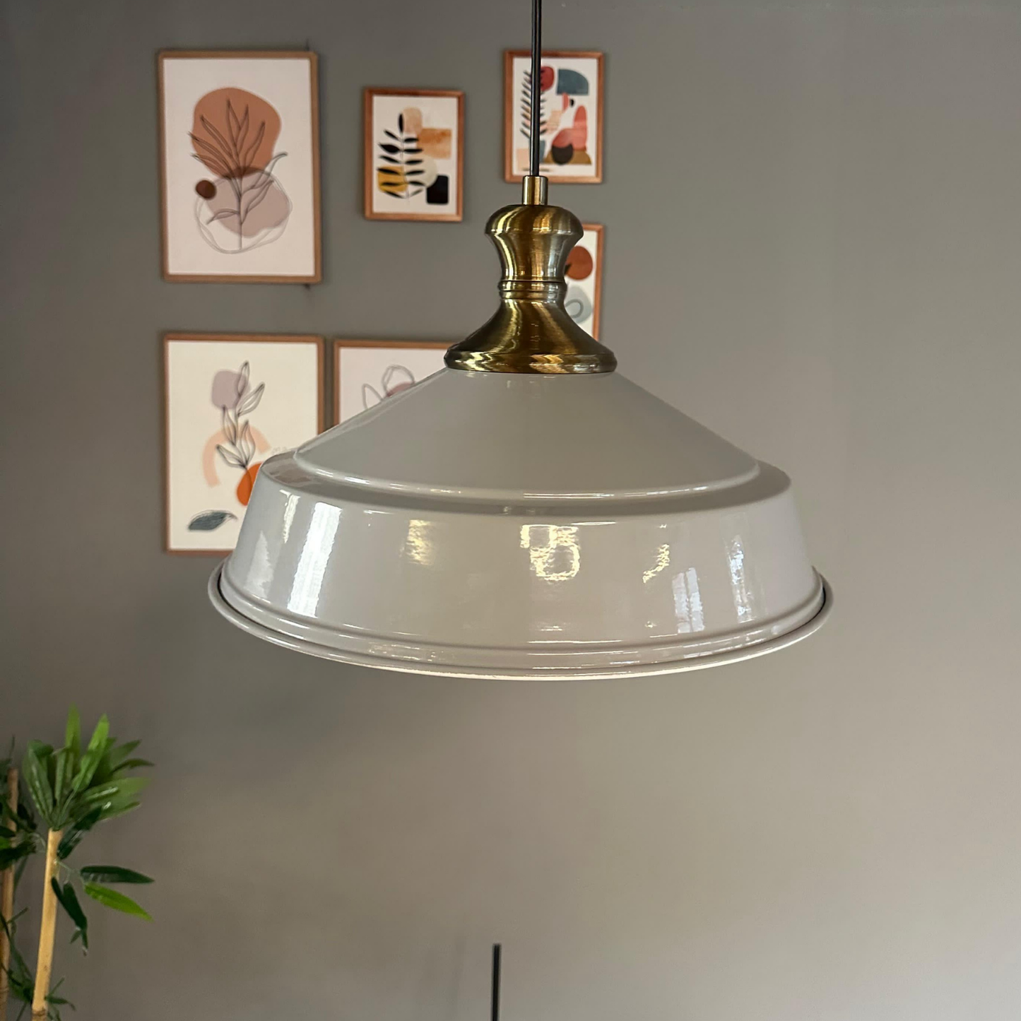 Pendelleuchte Carmelo Knob Ø35 cm, Metall Hängelampe