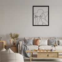 Metall Wanddeko Silhoutte