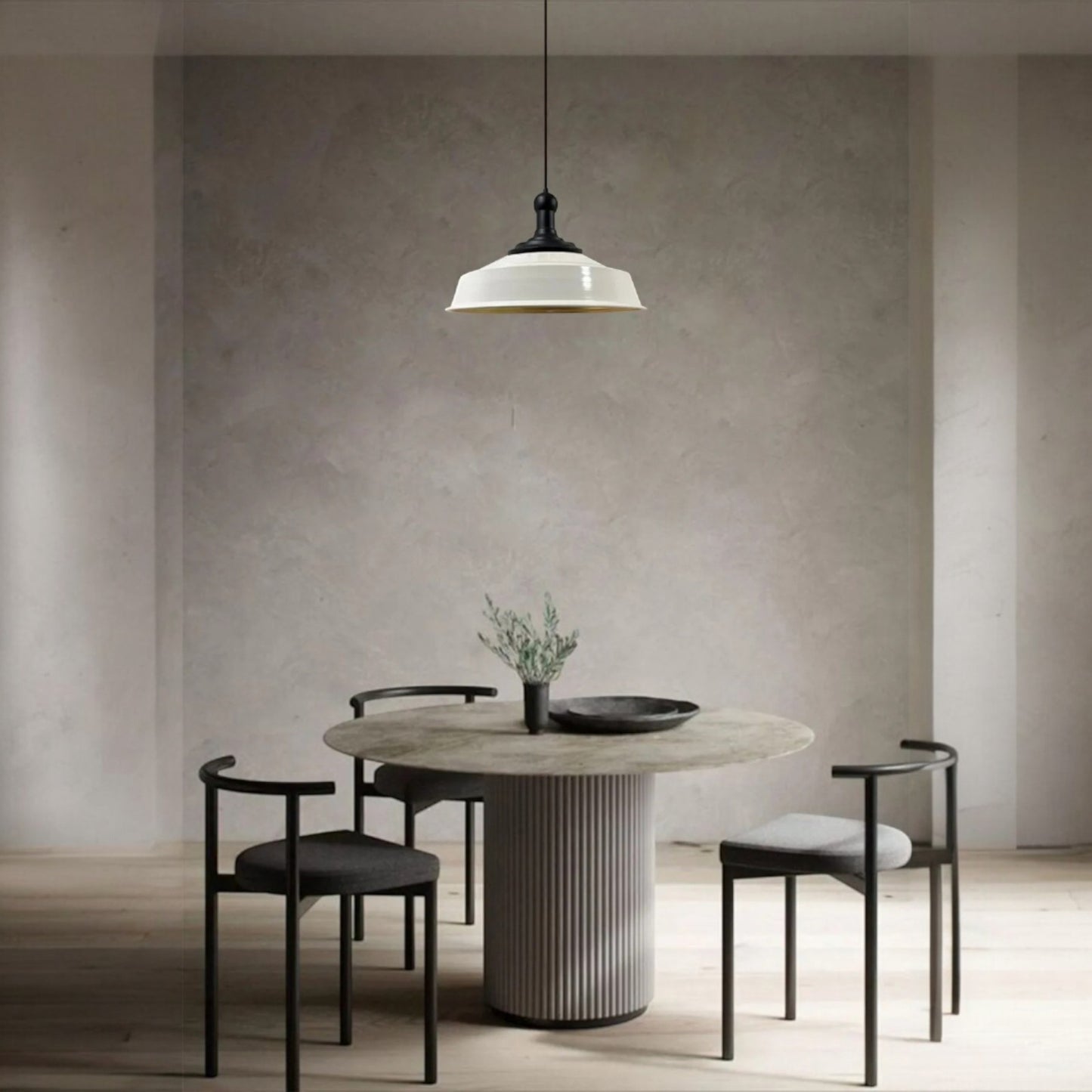 Pendelleuchte Long Knob Metall Ø35cm, Modern Hängelampe