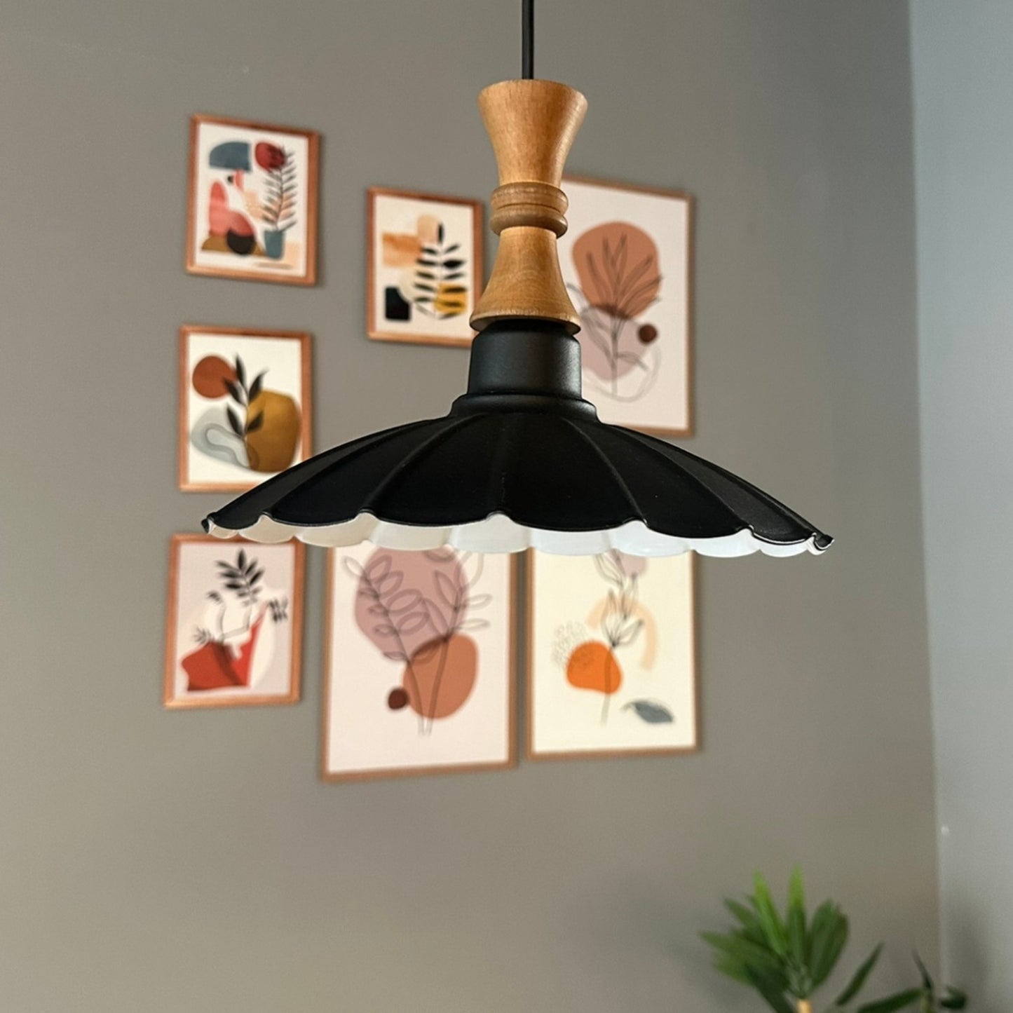 Pendelleuchte Risso Langer Bauer Metall, Modern Hängelampe ohne Leuchtmittel