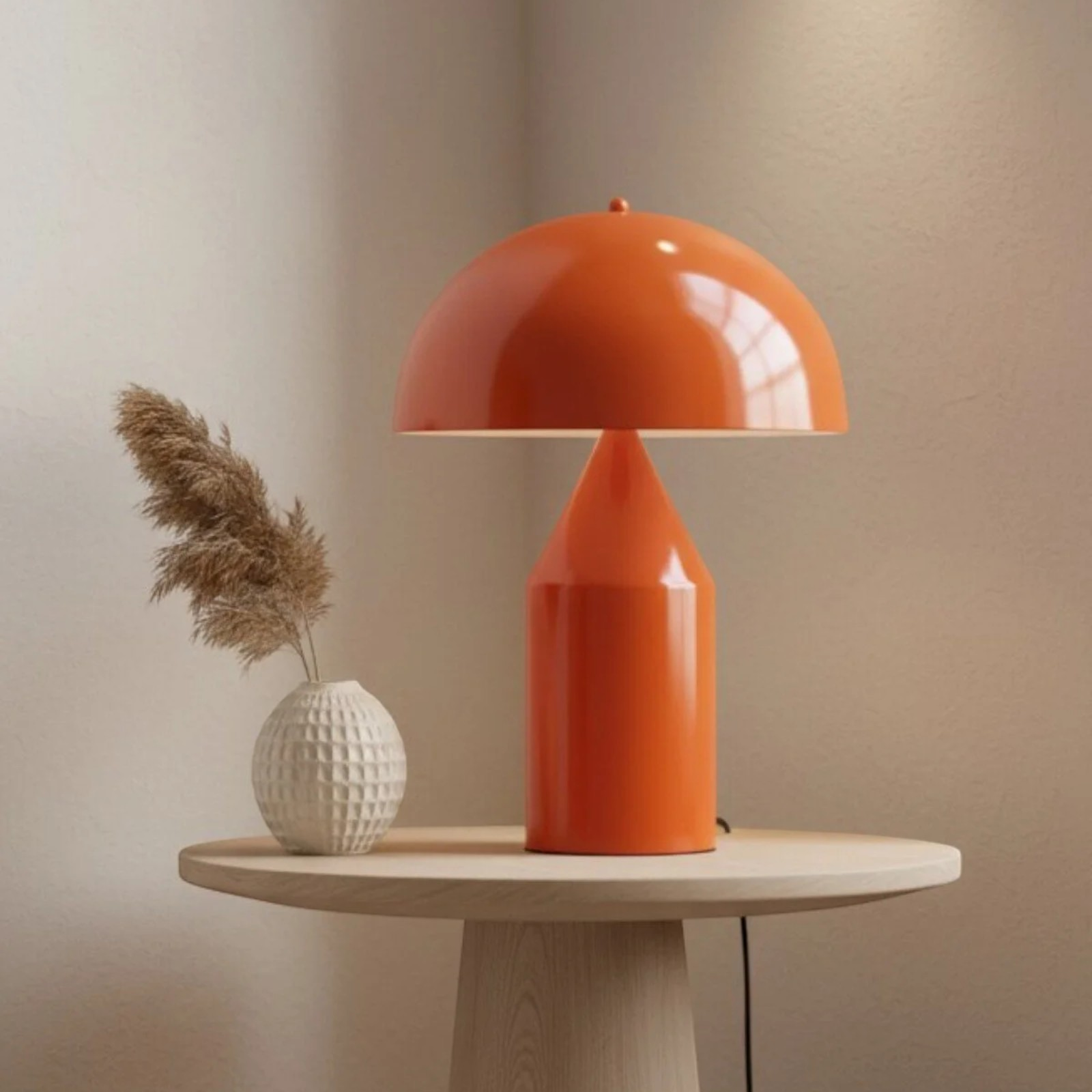 Pilz Tischlampe Metall