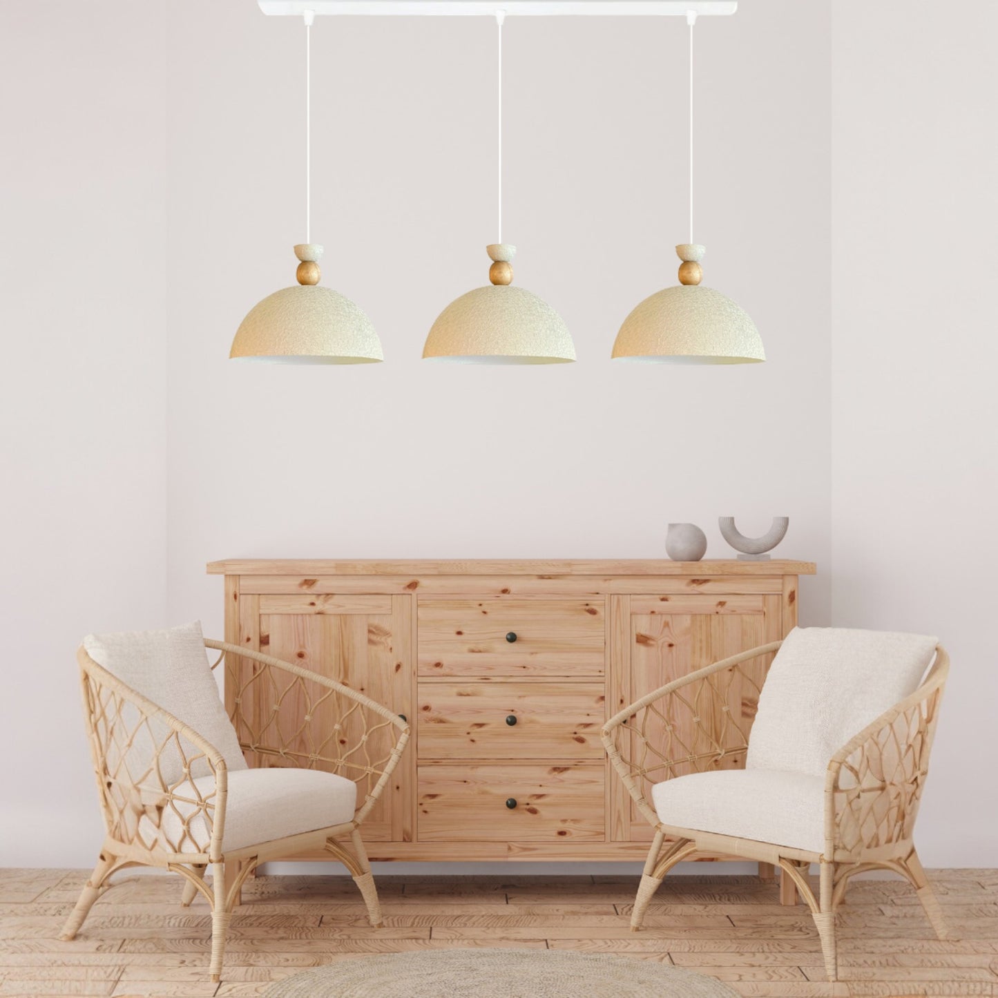 Pendelleuchte Yimpi Trio Metall Ø30cm, Modern Hängelampe