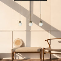 Pendelleuchte Pendelleuchte Petite Glas, Retro Hängelampe ohne Leuchtmittel