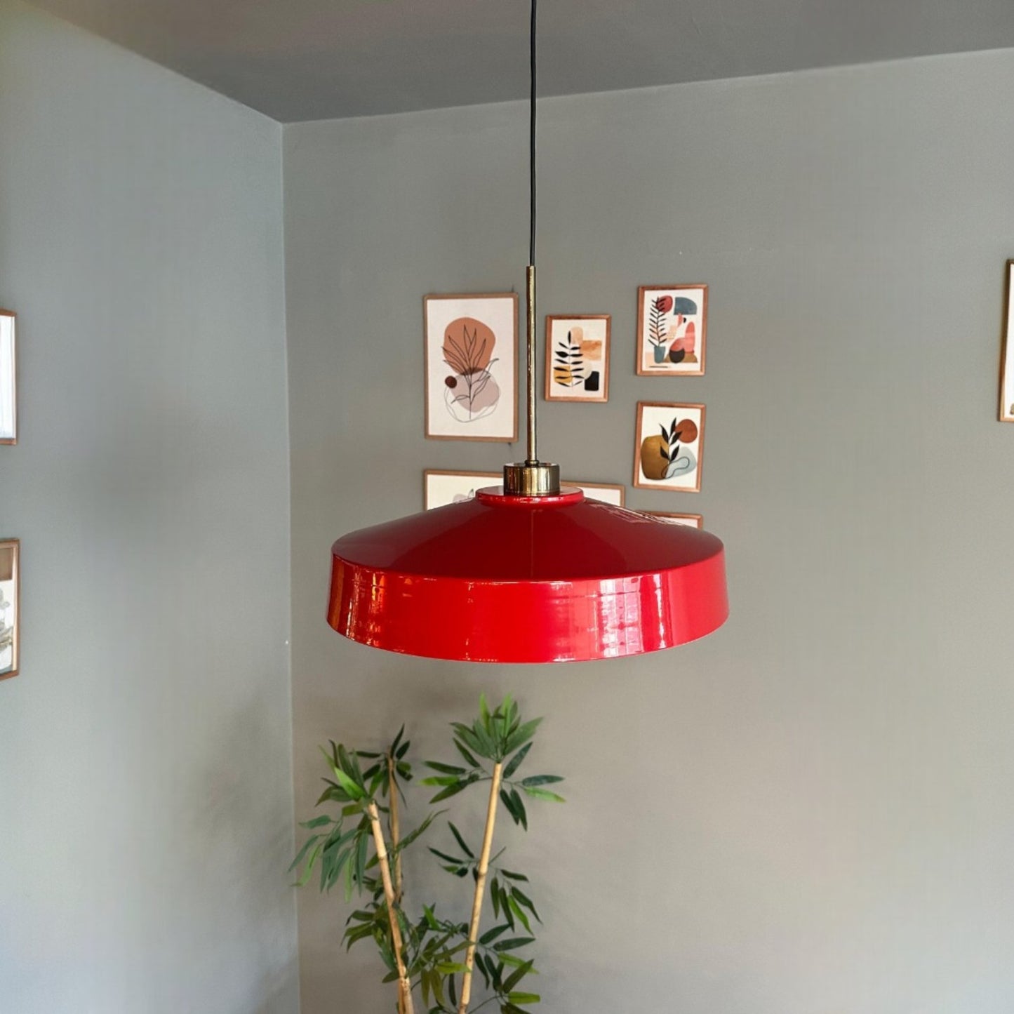 Ace Hängelampe Ø40 cm, Pendelleuchte Vintage, Industrial aus Metall E27
