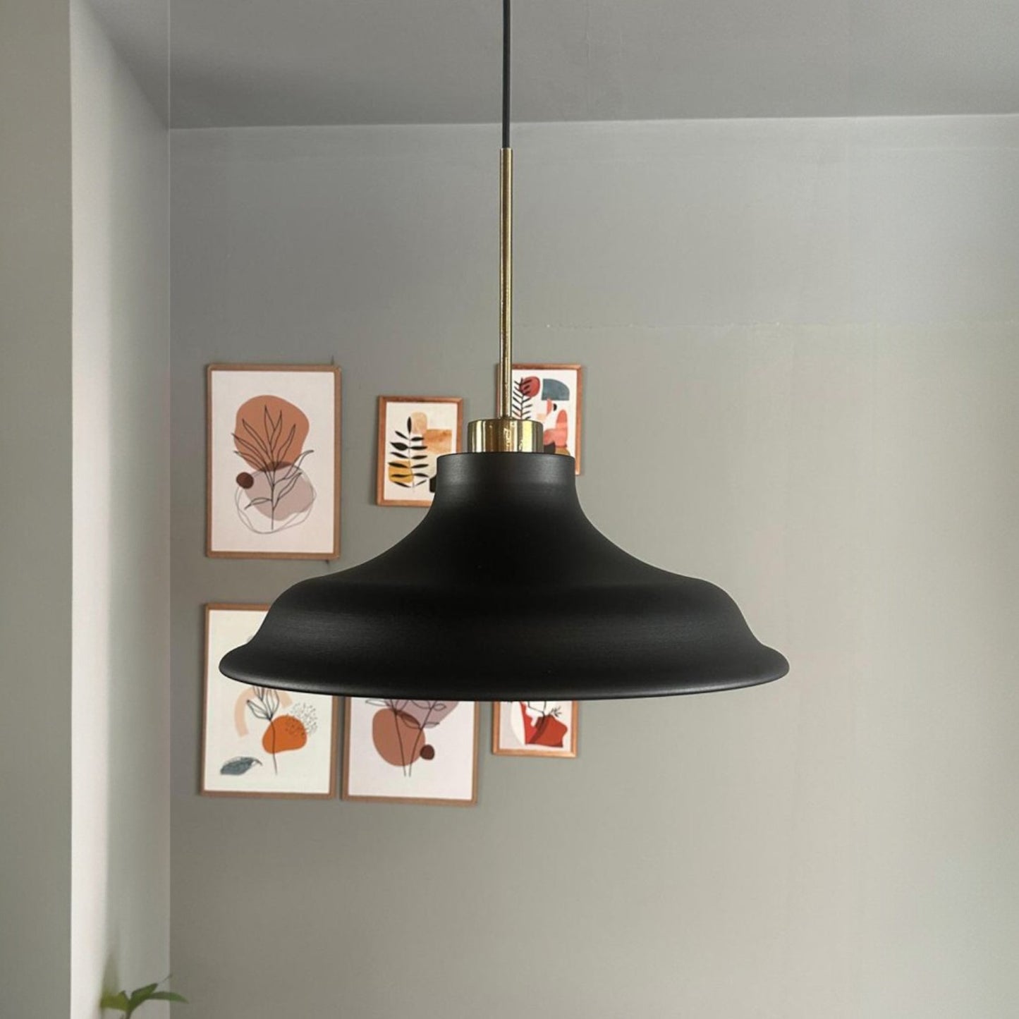 Pendelleuchte Bergo Dünn Ø40 cm, Metall Hängelampe