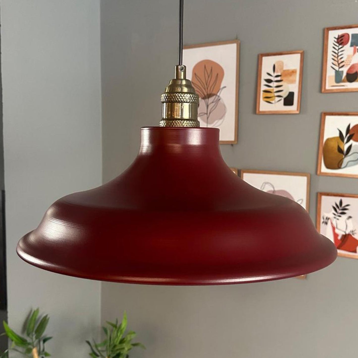 Pendelleuchte Bergo Tulpe Ø40 cm, Metall Hängelampe