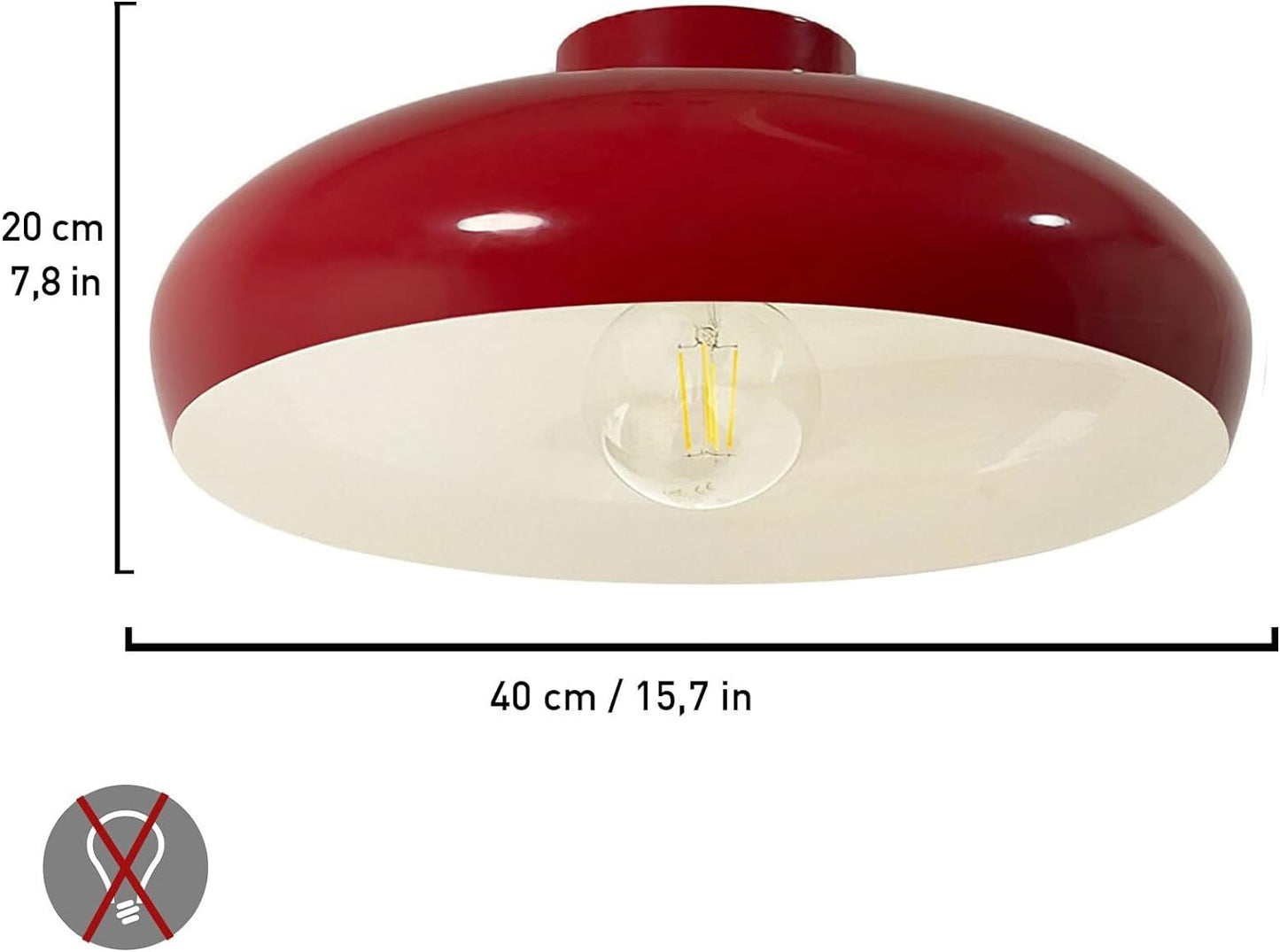 Deckenlampe Metall 1-flammig