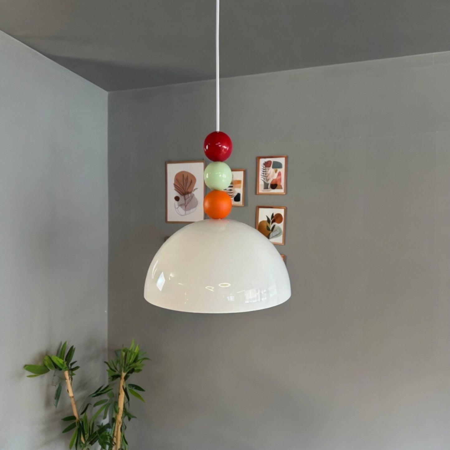 Pendelleuchte Yimpi Wulst Metall Ø30cm, Modern Hängelampe