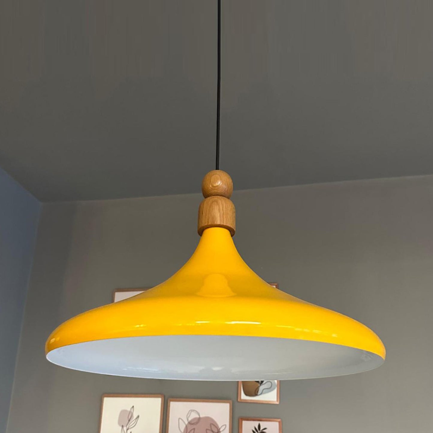 Pendelleuchte Champion XL Holz Metall Modern Pendelleuchte