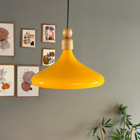 LED Pendelleuchte Perle Holz Metall Ø35 cm, E27, Modern Pendelleuchte