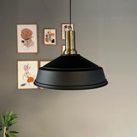 Pendelleuchte Carmelo Fackel Ø35 cm, Metall Hängelampe