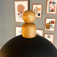 Pendelleuchte Yimpi Wulst Holz Metall