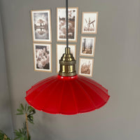 Pendelleuchte Risso Holz Metall, Modern Hängelampe ohne Leuchtmittel