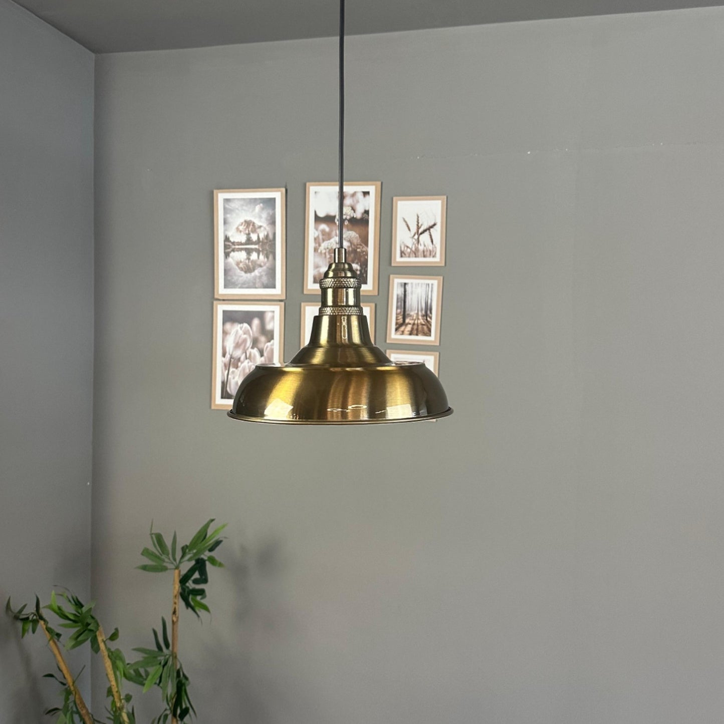 Pendelleuchte Veluna Metall Ø26cm, Modern Hängelampe