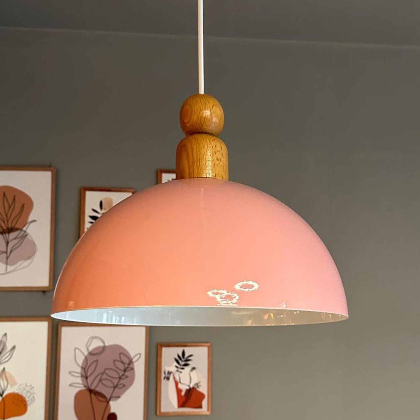 Pendelleuchte Yimpi Wulst Holz Metall