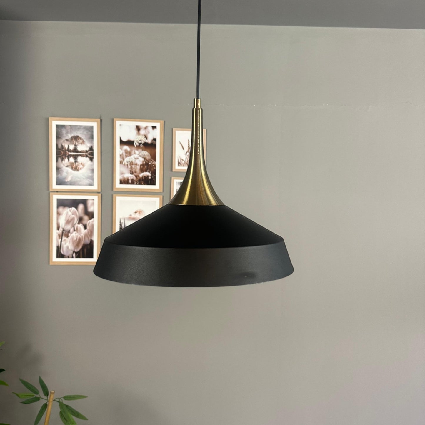 Pendelleuchte Lema Schlot Ø37,5 cm, Metall Hängelampe