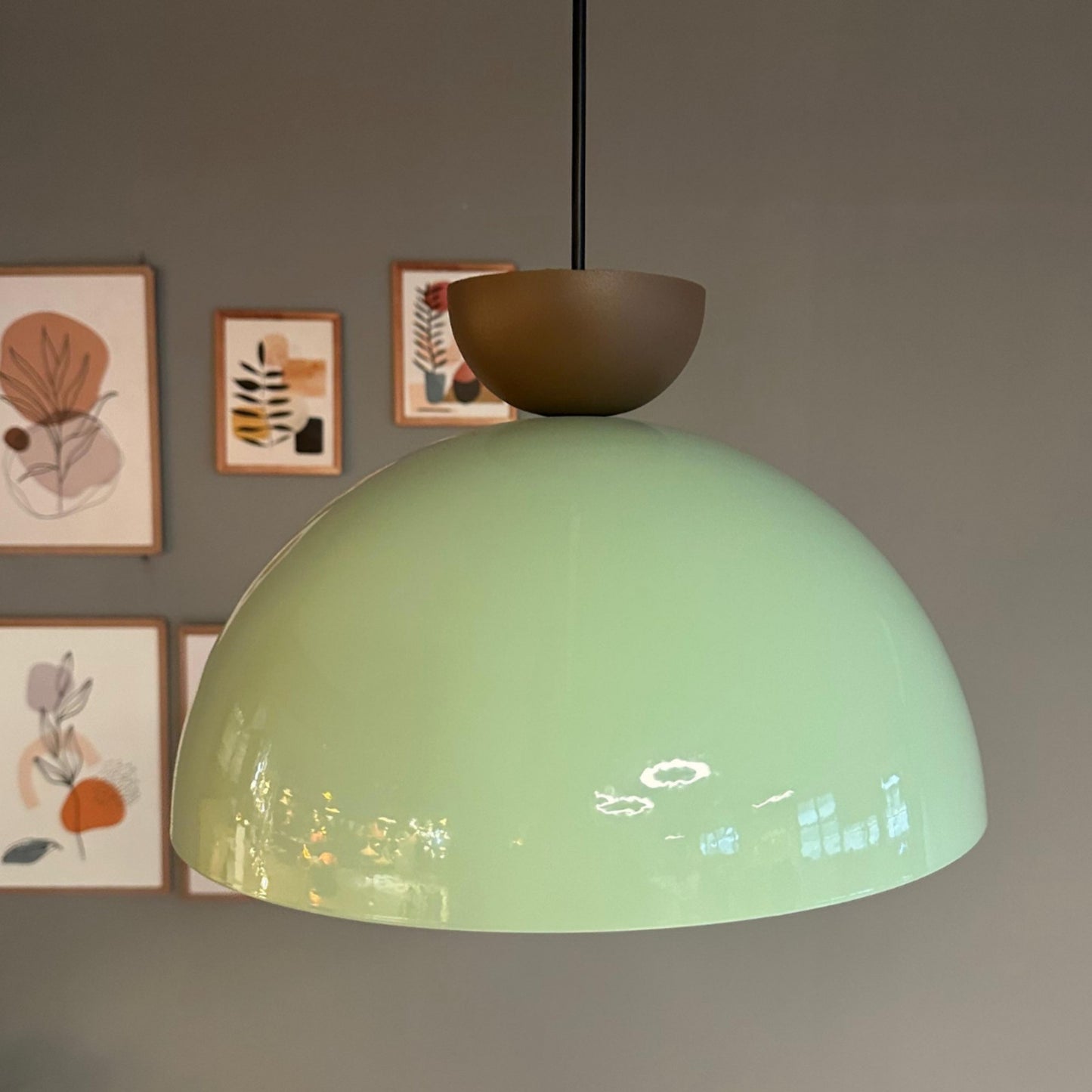 Pendelleuchte Linate Braun Hut Metall, Modern Hängelampe