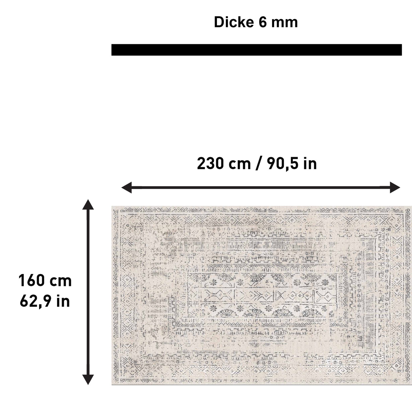 Duncan Bedruckter Teppich Chenille-Druck Maschinell Hergestellt