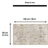 Monty Bedruckter Teppich Chenille-Druck Maschinell Hergestellt