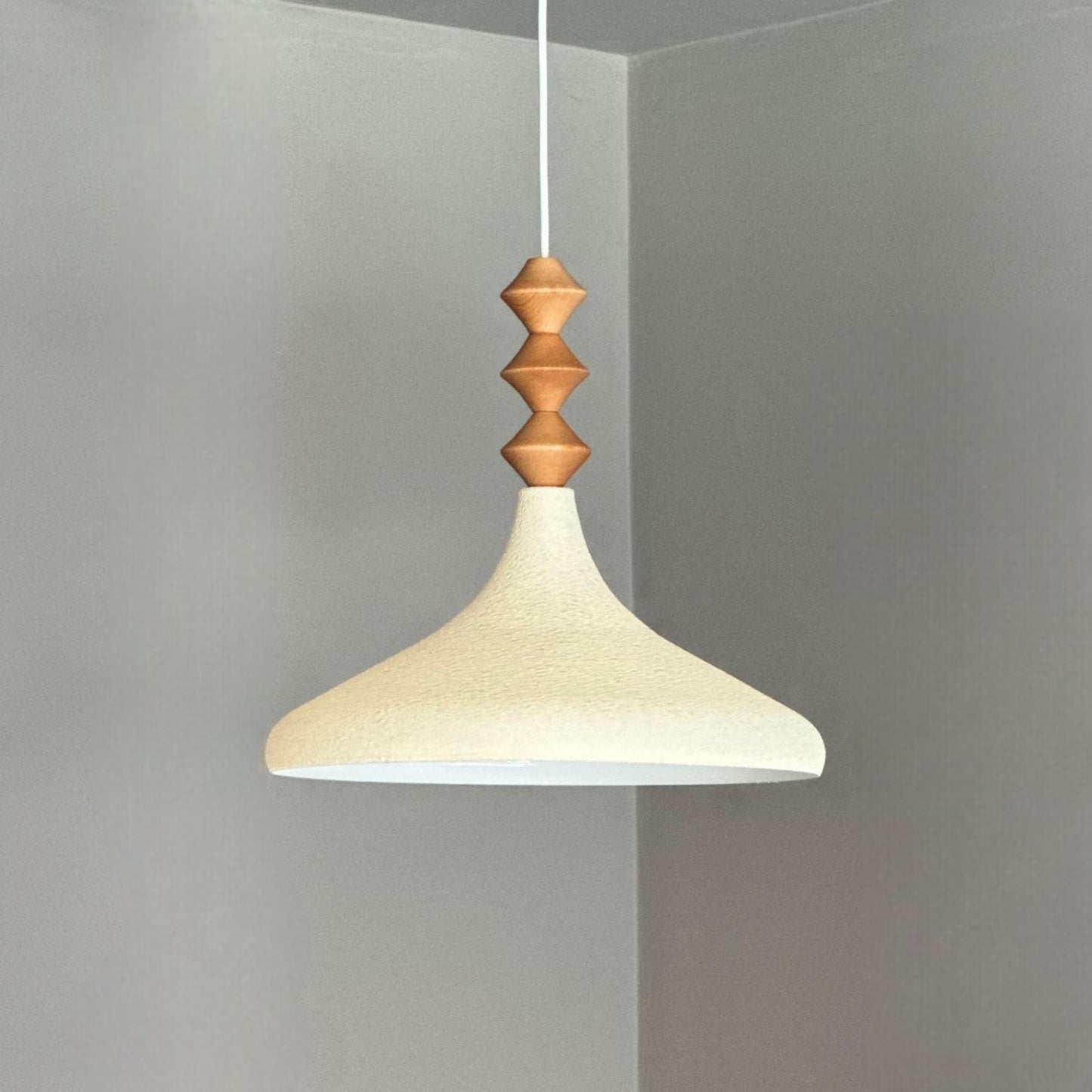 Bamyum Champion Holz Metall E27 Moderne Pendellampe