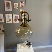 Pendelleuchte Solvia Vintage Glas, 25 cm Retro-Hängelampe