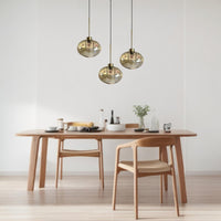 Pendelleuchte Solvia Vintage Glas, 25 cm Retro-Hängelampe