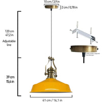 Pendellampe Vintage, Neo-Asletl Lampe Groß Lampe