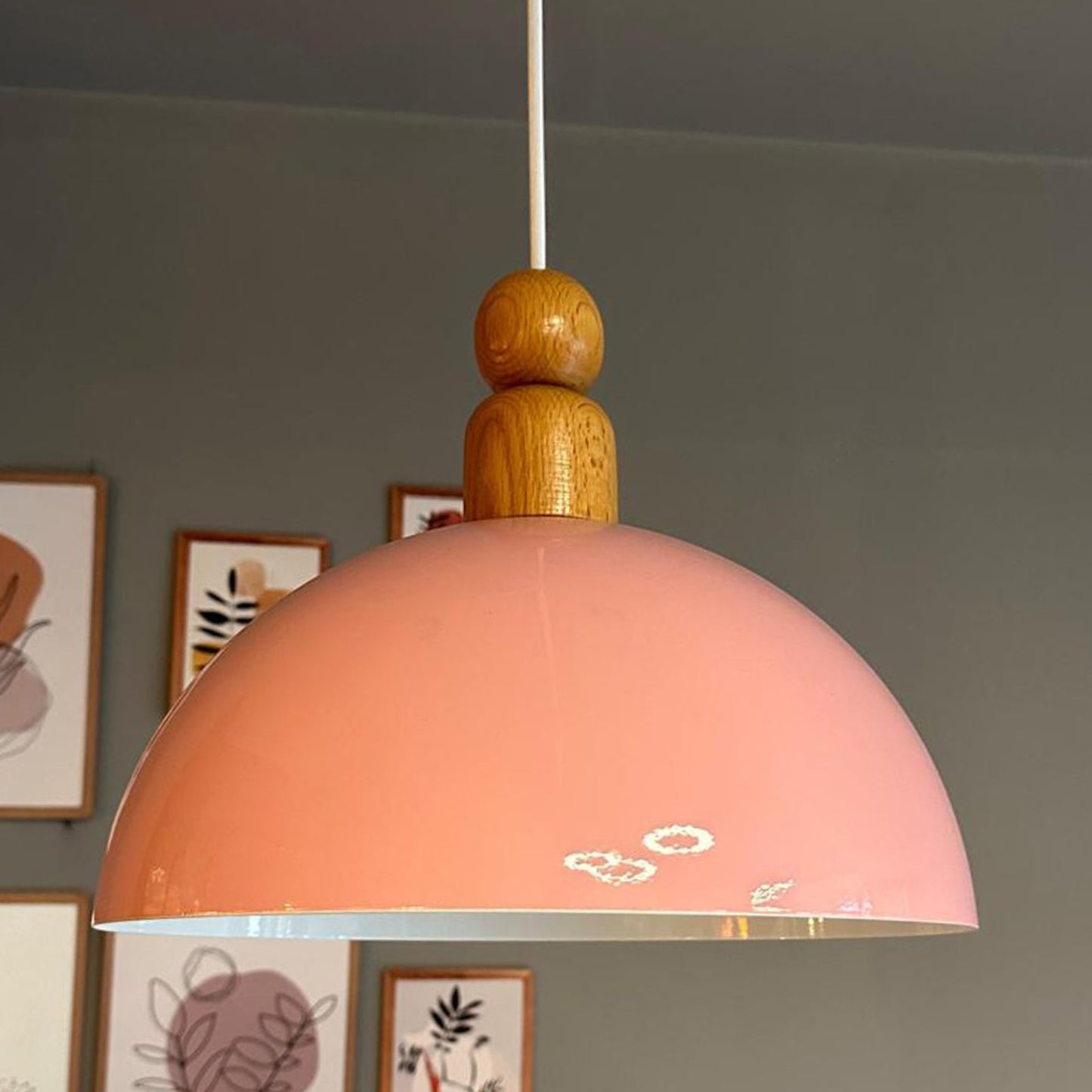 Pendelleuchte Yimpi Wulst Holz Metall