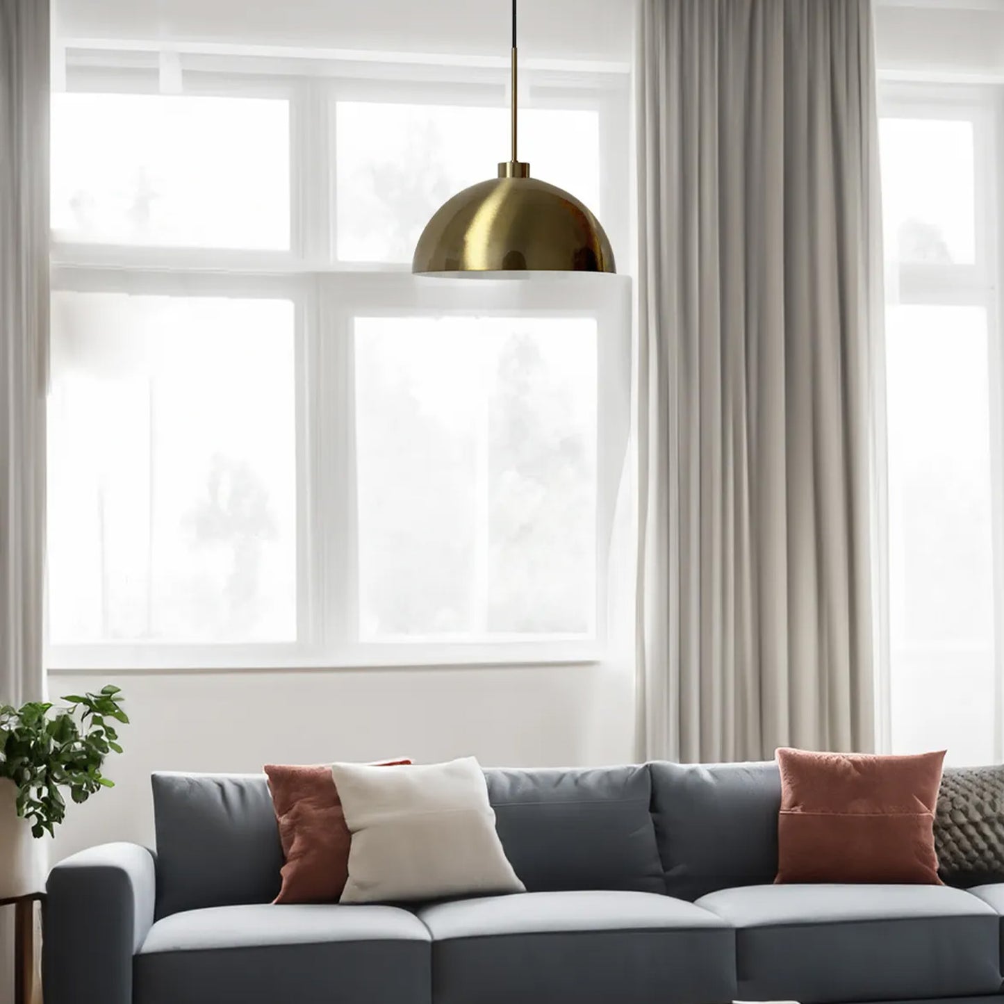 Pendelleuchte Yimpi Pendelleuchte Hängelampe aus Metall Ø43 cm Lampe