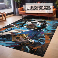 Gamer Teppich mit Snoop Motiv, Chenille Druck, maschinell gefertigt für das Gaming Zimmer