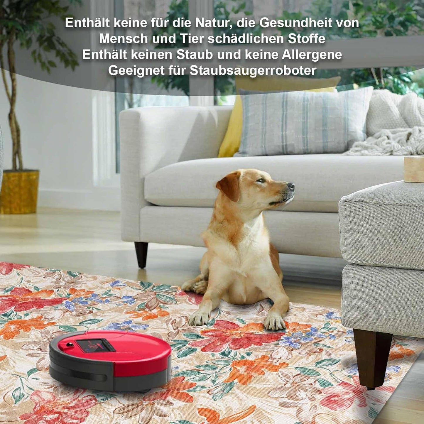 Bedruckter Teppich Sonika Chenille Print Maschinell hergestellt, waschbarer Vintage-Teppich