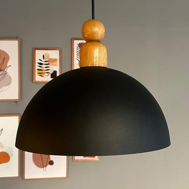 Pendelleuchte Yimpi Wulst Holz Metall