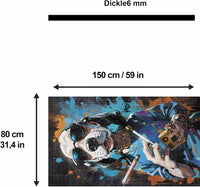 Gamer Teppich mit Snoop Motiv, Chenille Druck, maschinell gefertigt für das Gaming Zimmer