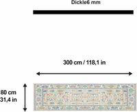 Bedruckter Teppich Sunse Chenille Print Maschinell hergestellt, waschbarer Vintage-Teppich