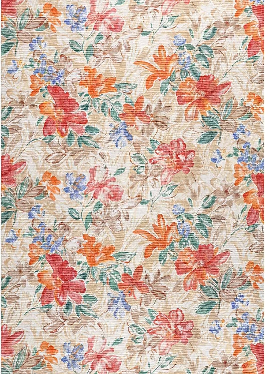 Bedruckter Teppich Sonika Chenille Print Maschinell hergestellt, waschbarer Vintage-Teppich