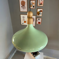 LED Pendelleuchte Perle Holz Metall Ø35 cm, E27, Modern Pendelleuchte