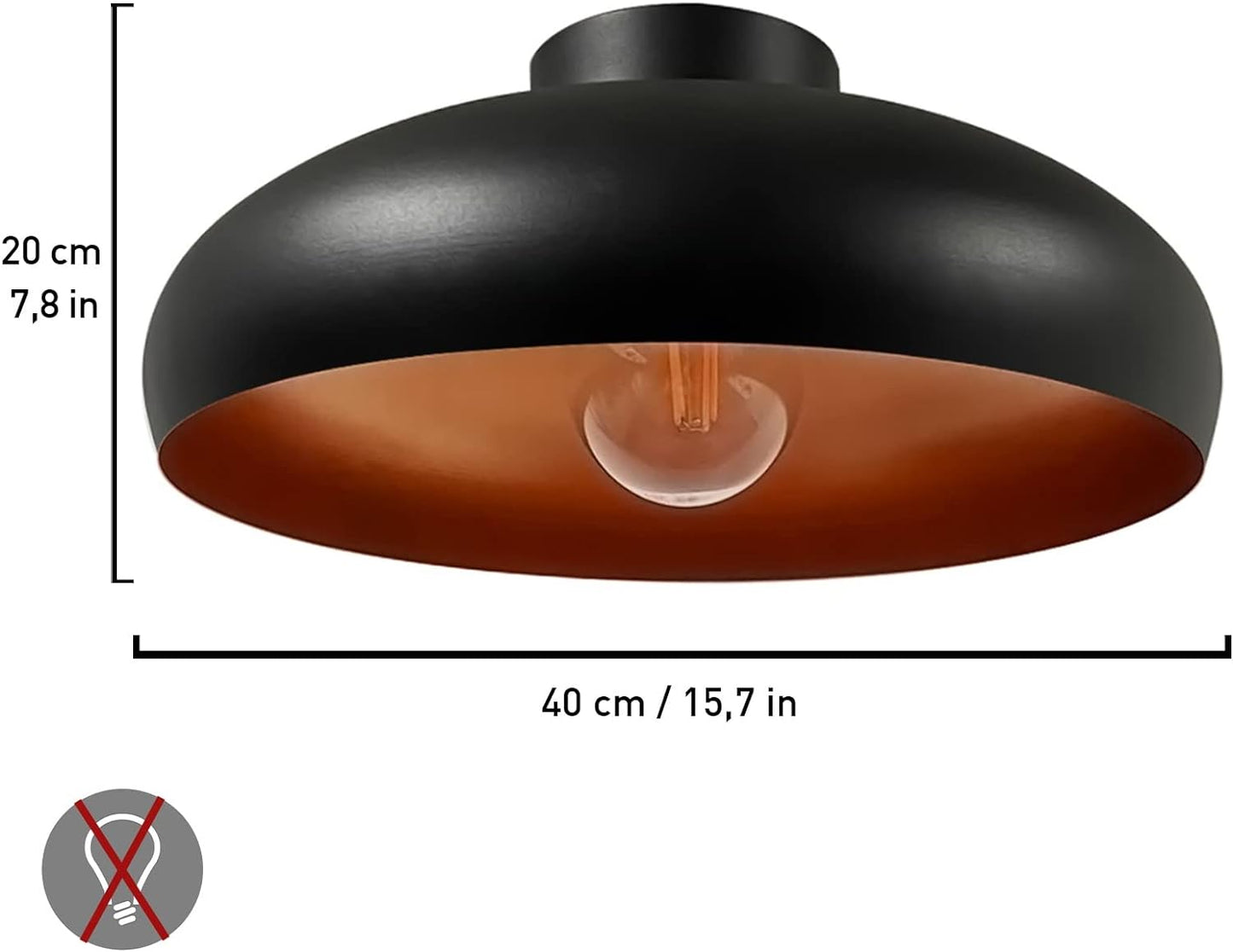 Deckenlampe Metall 1-flammig