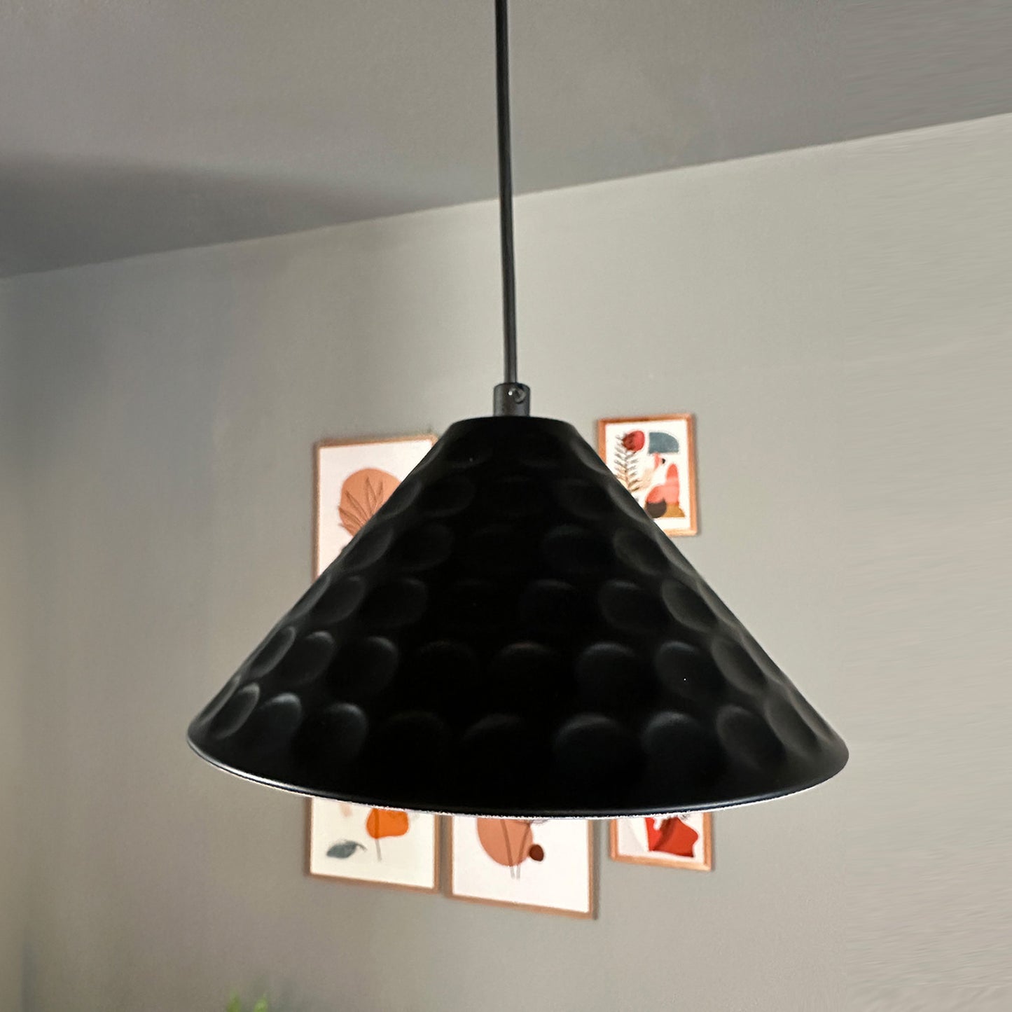 Rummy Pendelleuchte aus Holz, 24 cm Hängelampe Metall E27