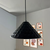 Rummy Pendelleuchte aus Holz, 24 cm Hängelampe Metall E27