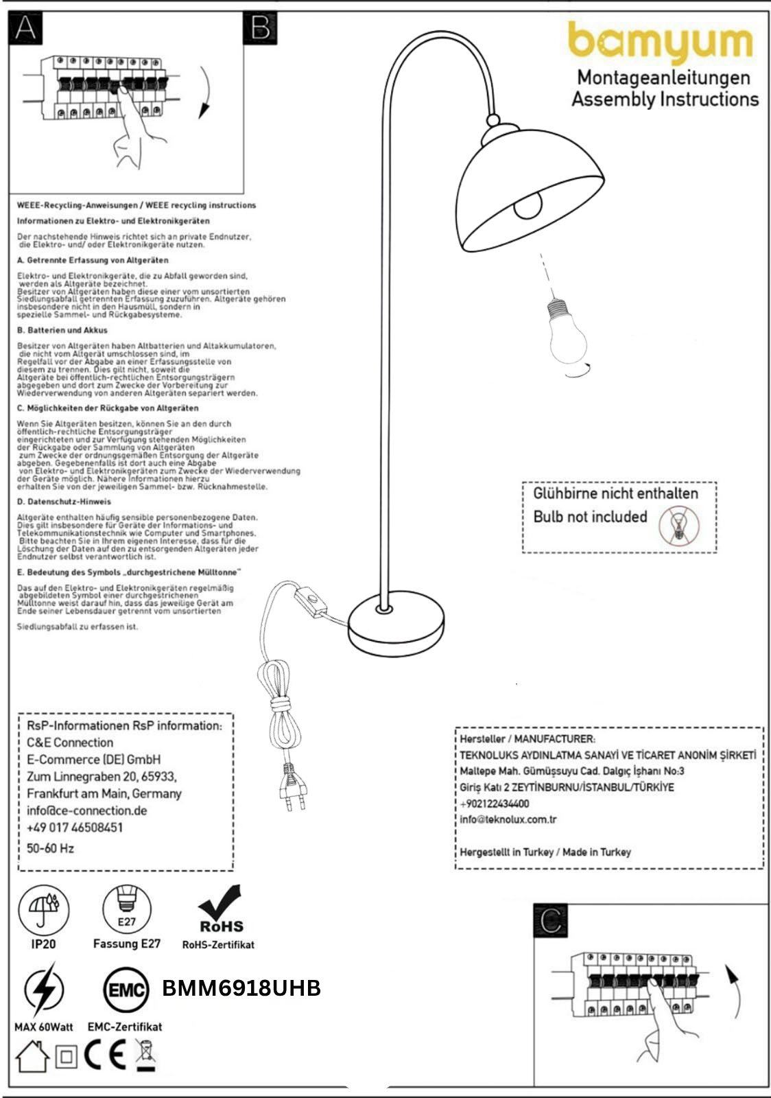 Stehlampe Bewegender Ufo Kopf Moderne Dekorative Metall Stehlampe