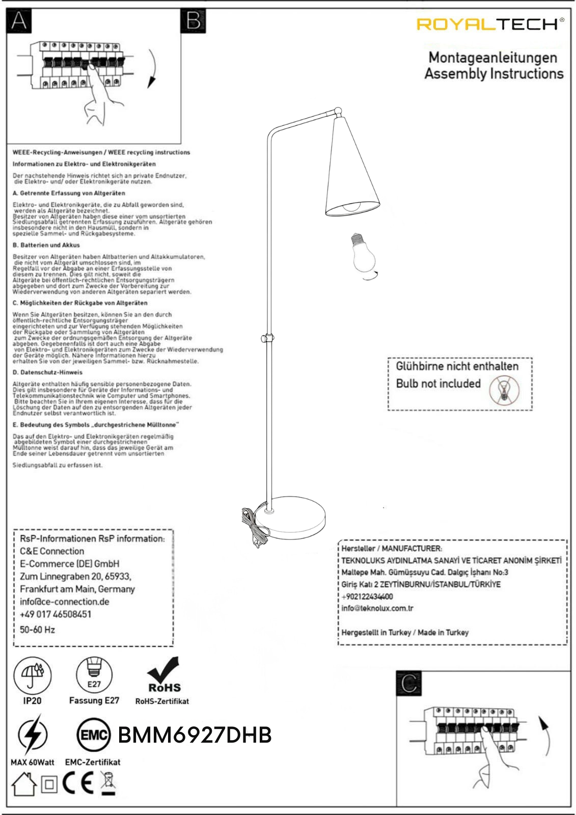 Stehlampe Bewegender Ufo Kopf Moderne Dekorative Metall Stehlampe