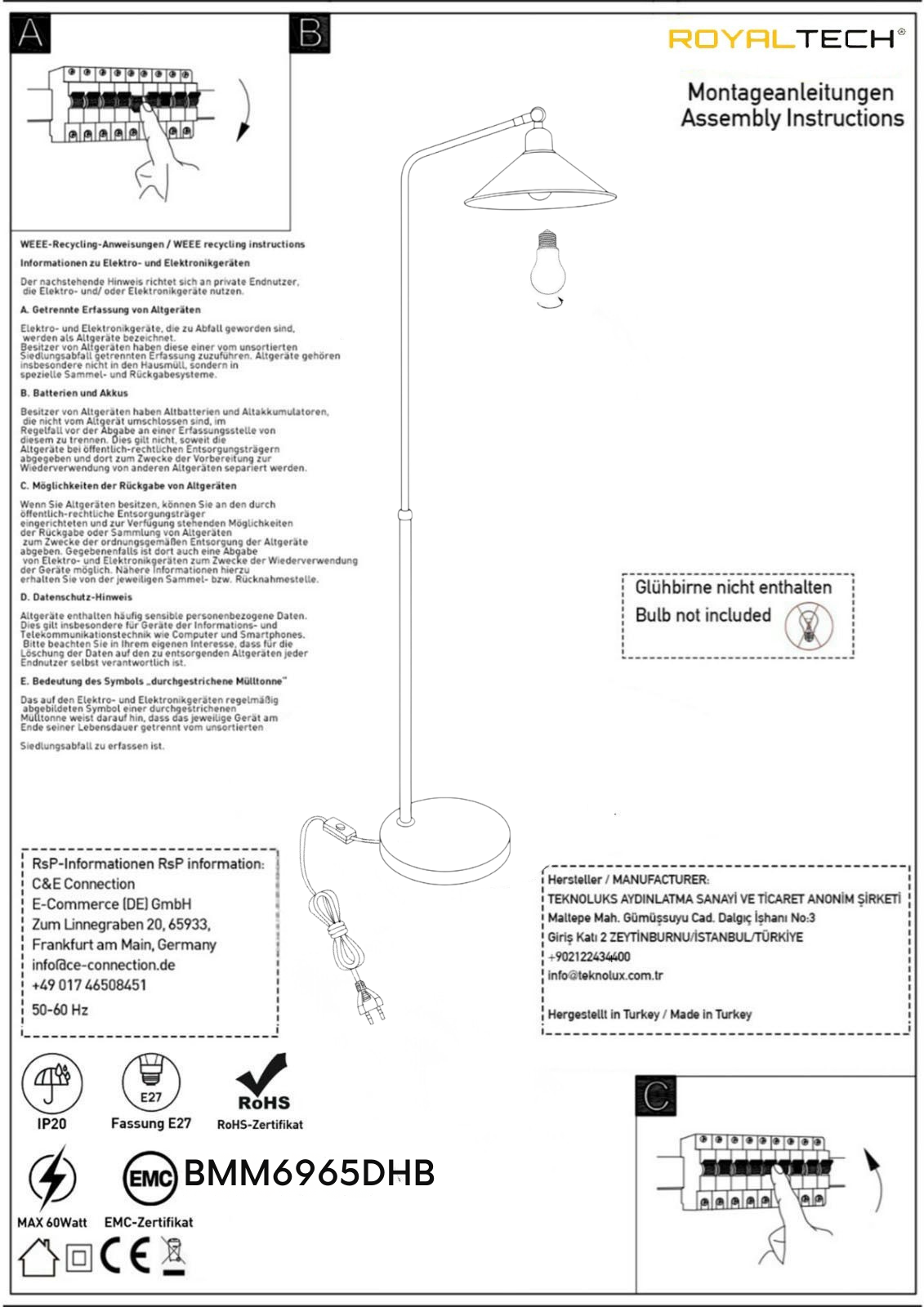 Stehlampe Meridian Bewegender Ufo Kopf Moderne Dekorative Metall Stehlampe