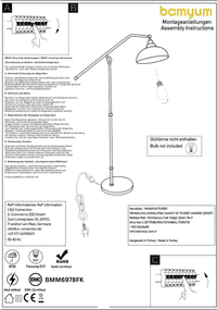 Stehlampe EFKol Bewegender Ufo Kopf Moderne Dekorative Metall Stehlampe