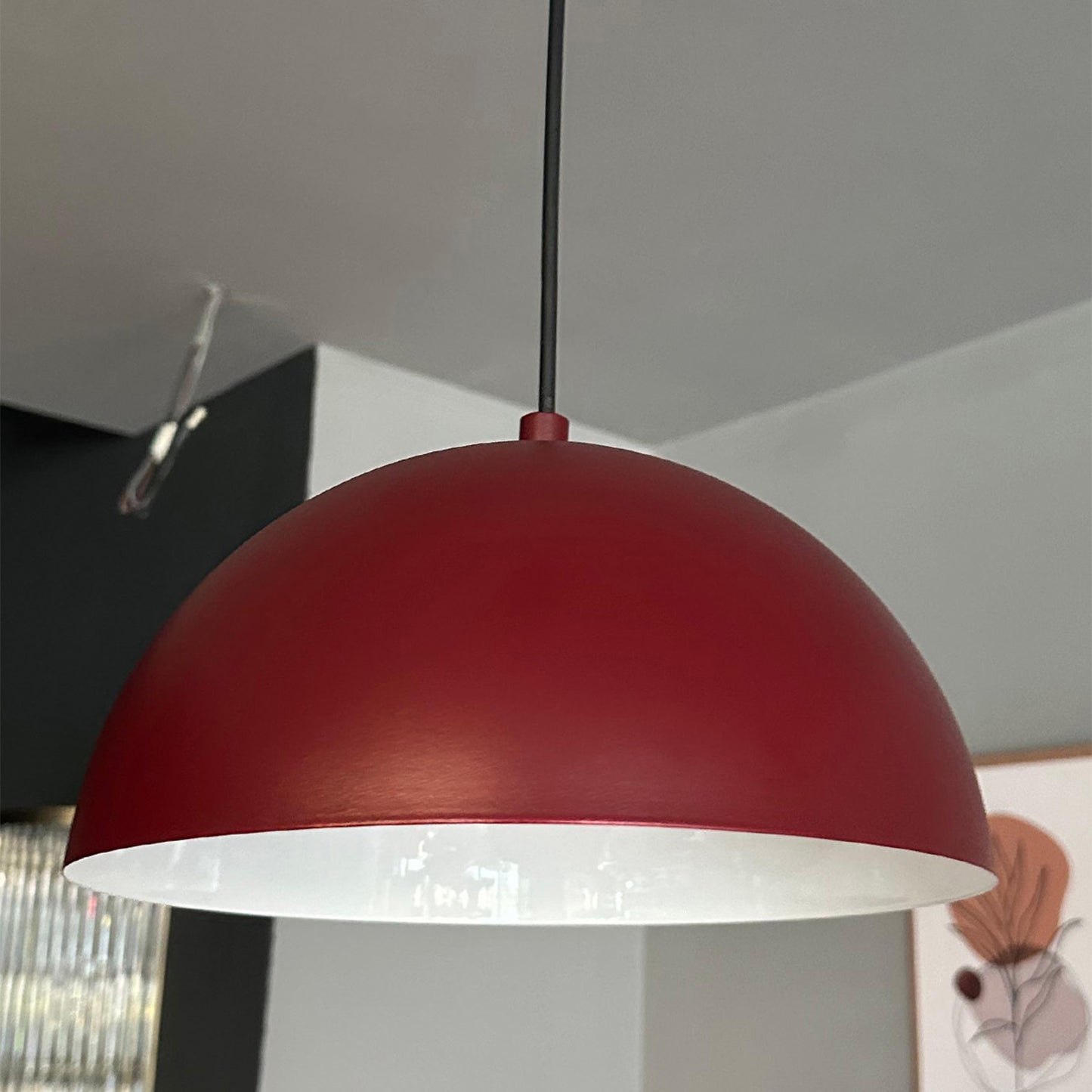 Lipeo Pendelleuchte Vintage Ø26cm Hängelampe Metall E27