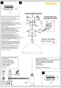 Androa Deckenlampe Ø30 cm, Deckenleuchte E27
