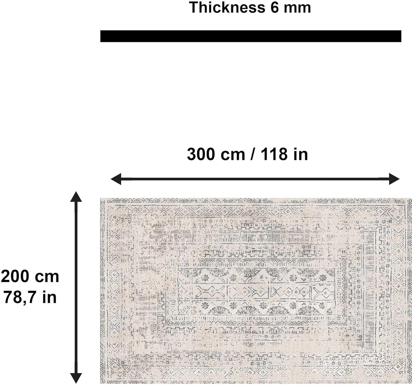 Duncan Bedruckter Teppich Chenille-Druck Maschinell Hergestellt